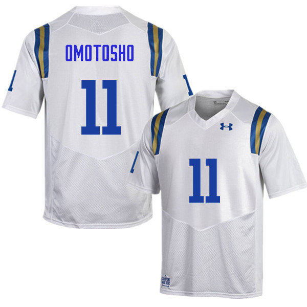 Men #11 Audie Omotosho UCLA Bruins Under Armour College Football Jerseys Sale-White - Click Image to Close